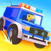 Dinosaur Police Car kids Games